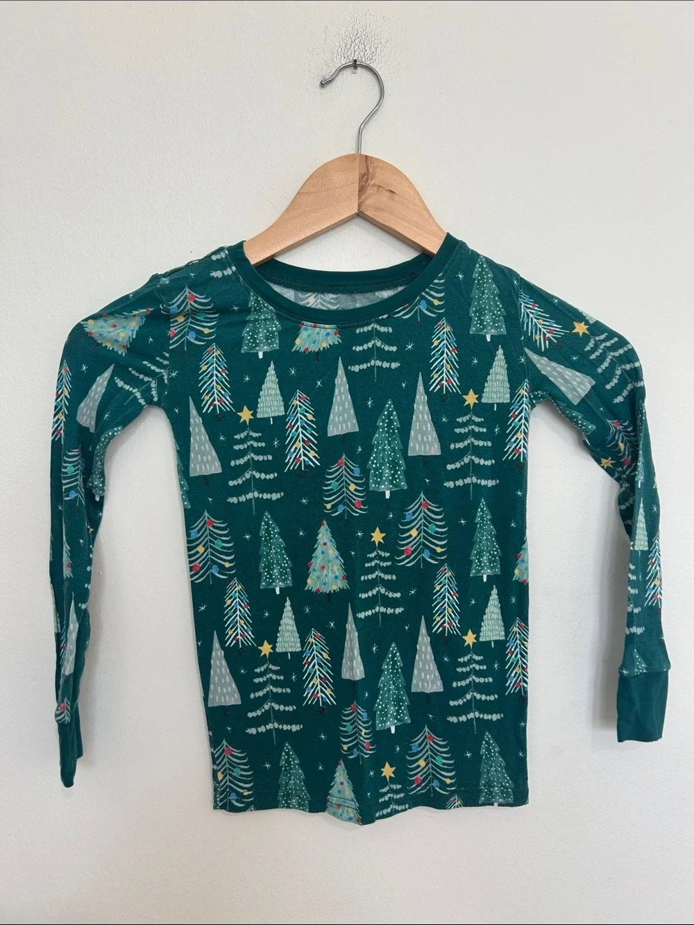 Little Sleepies Twinkling Trees Christmas Bamboo Pajama Set Size 5/6
